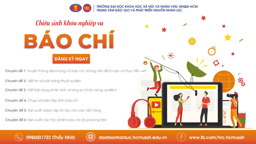 Nghiệp vụ Báo chí (Khóa 8) – Khai giảng 09/04/2023