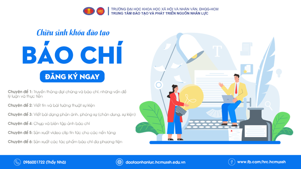 Nghiệp vụ Báo chí (Khóa 9) – Khai giảng 28/05/2023