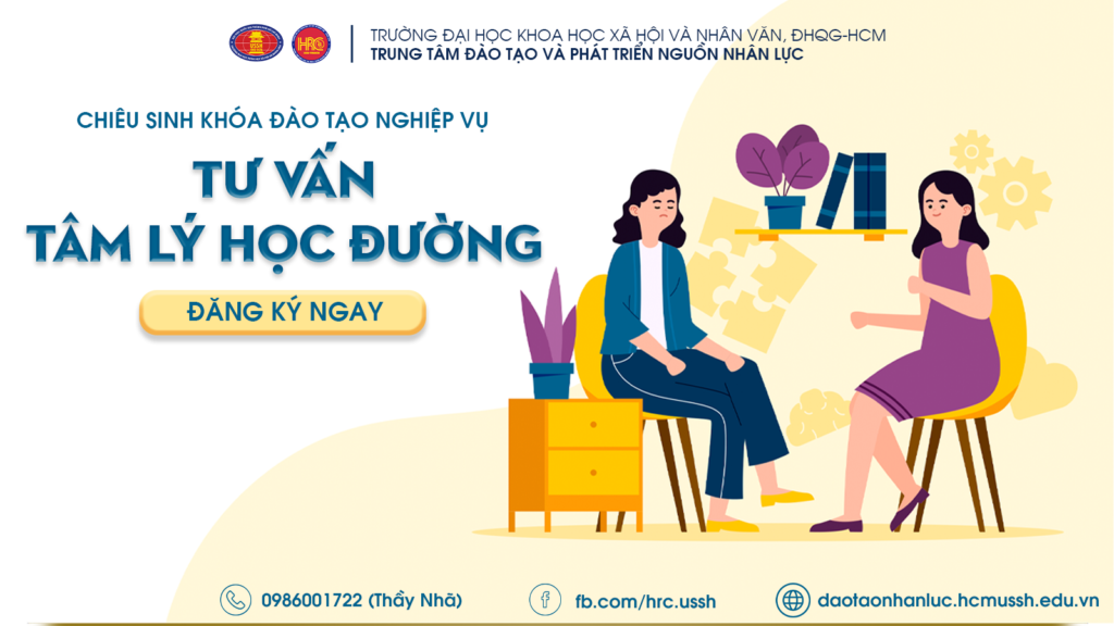 Nghiệp vụ Tư vấn tâm lý học đường (Khóa 20) – Khai giảng 28/8/2023