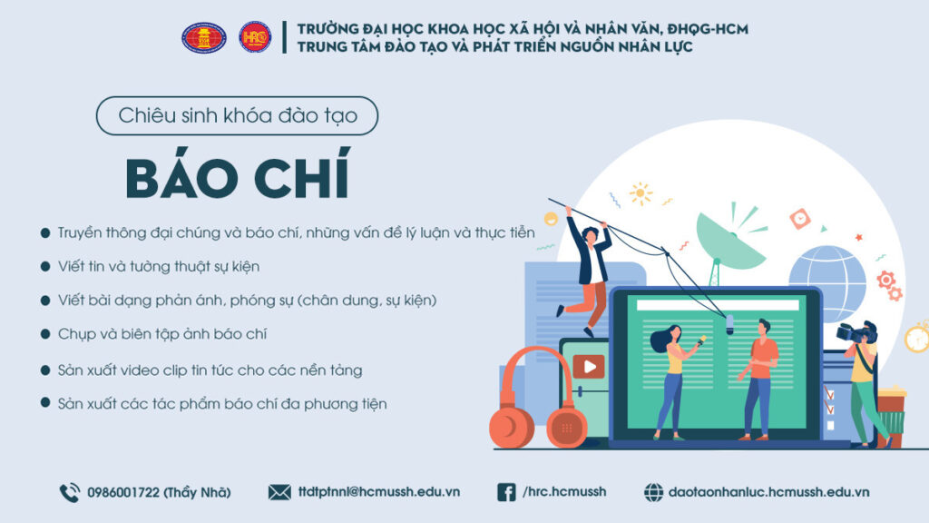 Nghiệp vụ Báo chí (Khóa 13) – Khai giảng 29/10/2023