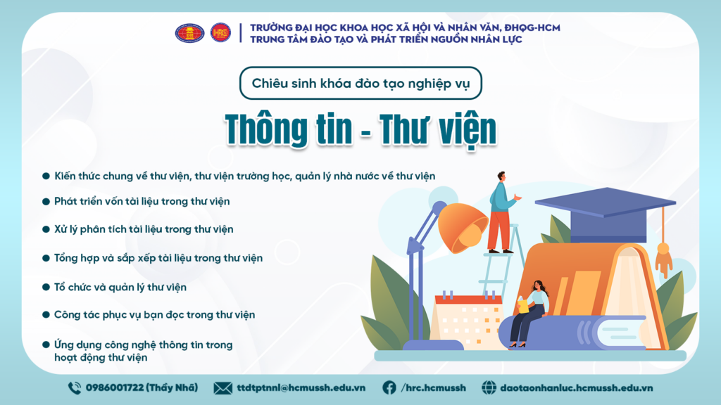 Nghiệp vụ Thông tin – Thư viện (Khóa TVNV.LV05)