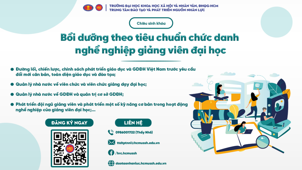 Bồi dưỡng theo tiêu chuẩn chức danh nghề nghiệp giảng viên đại học (Khóa 7) – Khai giảng 16/08/2024