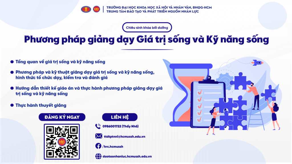 Phương pháp giảng dạy Giá trị sống và Kỹ năng sống (Khóa KNSNV.LV08)