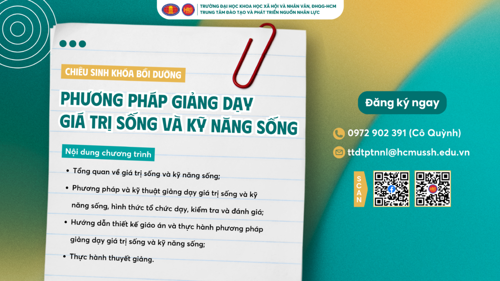 Phương pháp giảng dạy Giá trị sống và Kỹ năng sống (Khóa 23)