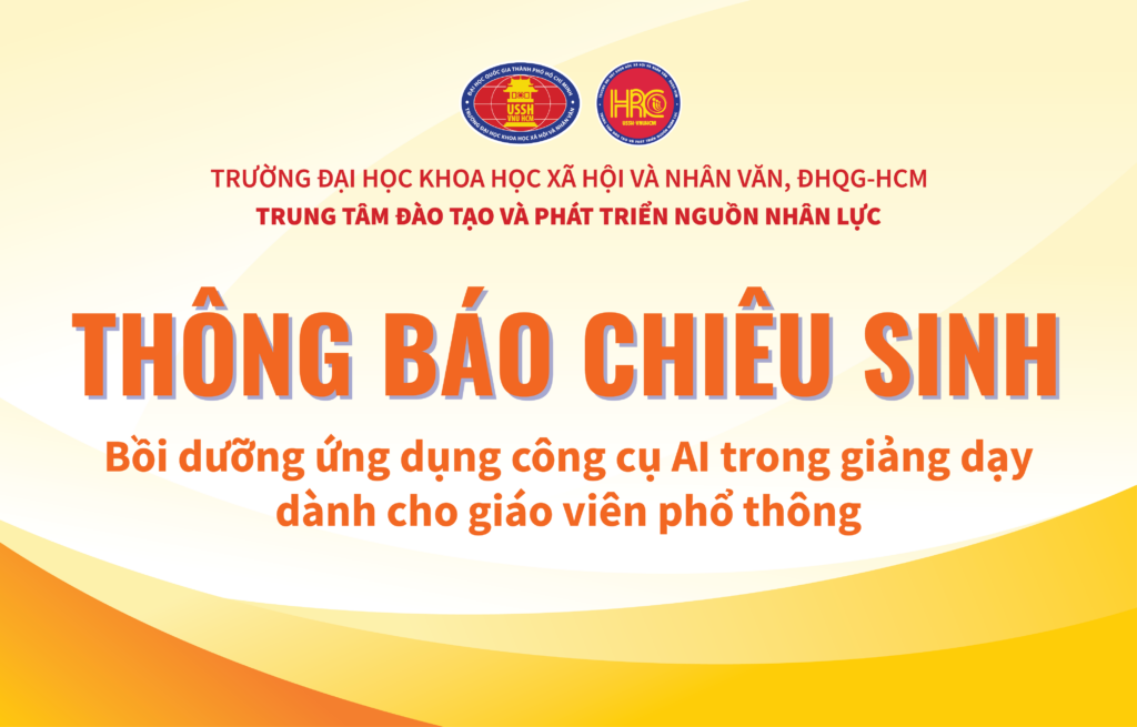 Thông báo về việc chiêu sinh khóa Ứng dụng công cụ AI trong giảng dạy dành cho giáo viên phổ thông